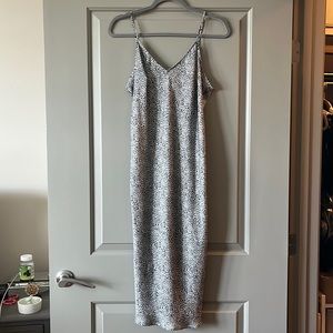 A new day size medium animal printed midi slip dress.